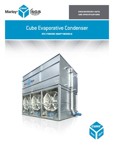 Cube BTC Evap Condenser Engineering Data And Specifications SGS SPX