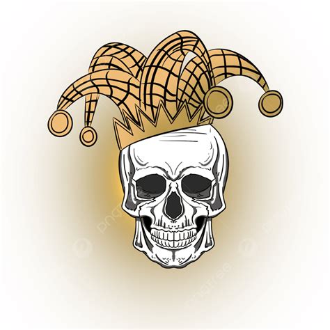 Divination Tarot Skull Jester Skull Clown Mysterious Png Transparent