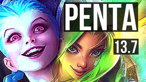 JINX Ashe Vs ZERI Blitz ADC Penta 21 1 8 Legendary 66