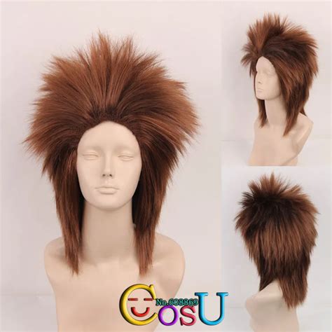 Free Shipping Naruto Choji Akimichi Brown Short Cosplay Hair Anime