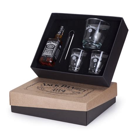 Kit Whisky Jack Daniels 375ml Balde 2 Copos E Pinça Submarino