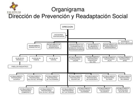 PPT Organigrama Dirección de Prevención y Readaptación Social