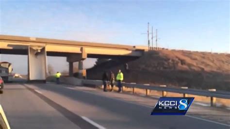 Raw Video Dump Truck Hits Bridge Youtube