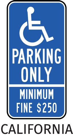 Buy California Handicap Parking Signs Orders Over 49 Ship Free