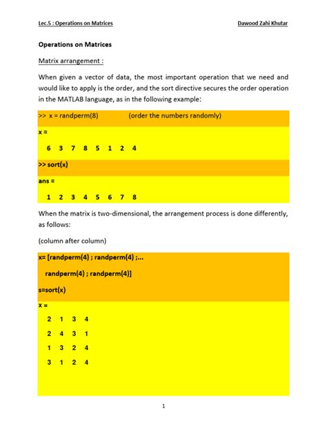 Lec 5 Pdf Matrix Mathematics Mathematics