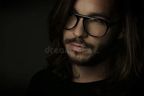 Portrait of an Old Man with Glasses Reading a Book Stock Photo - Image ...