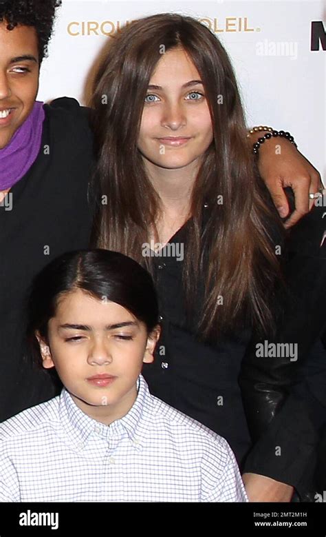 Michael Jacksons Children Paris Jackson And Blanket Jackson At The