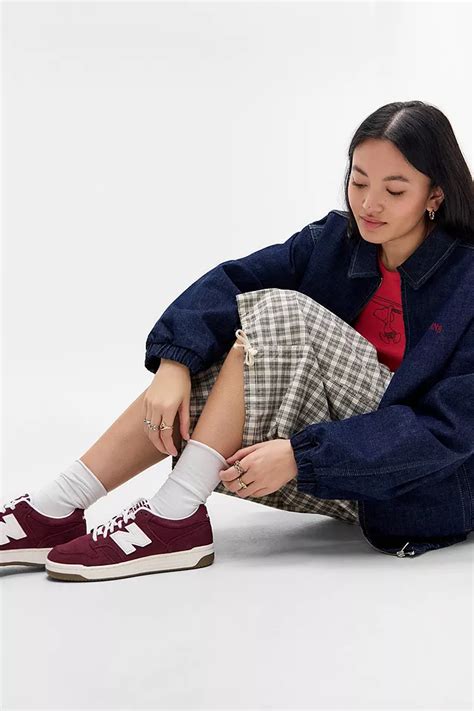 New Balance Burgundy 480 Suede Trainers Urban Outfitters Uk
