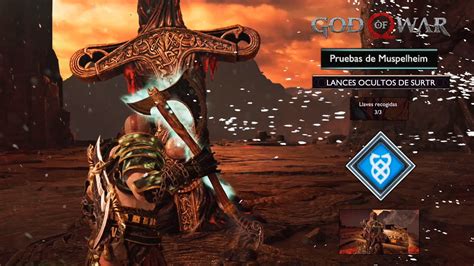 Pruebas Imposibles De Muspelheim 3 Llaves De Surtr God Of War 2018