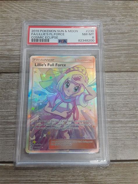 Graded Psa Pokemon Sun And Moon Fa Lillies Fl Force Cosmic