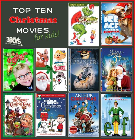 Top 10 Christmas Movies List (for Kids) were approved by my 3 boys ...