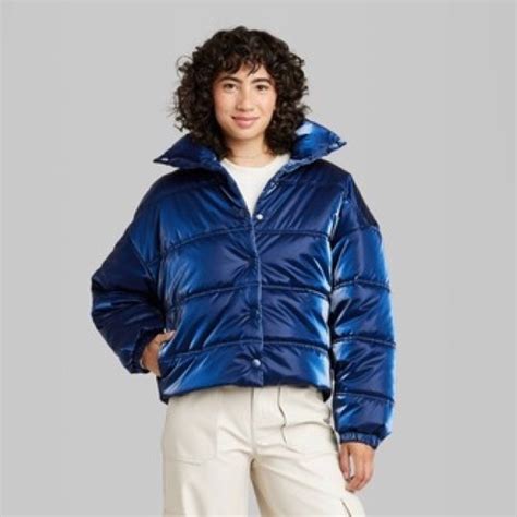 Wild Fable Jackets And Coats Nwt Wild Fable Iridescent Shine Puffer