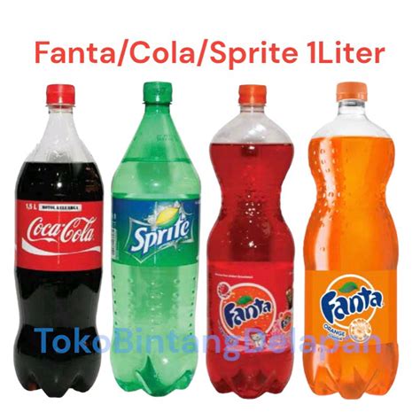 Jual Coca Cola Fanta Sprite 1Liter 1krat Isi 12botol Shopee Indonesia