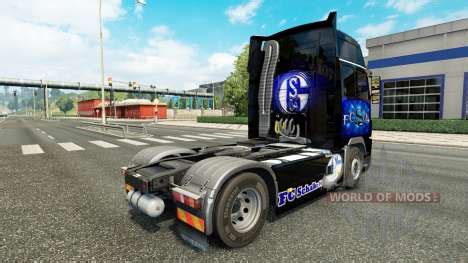 Skin FC Schalke 04 At Volvo Trucks For Euro Truck Simulator 2