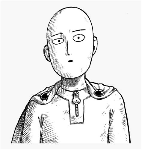 One Punch Man One Punch Man Drawing Easy Hd Png Download Kindpng