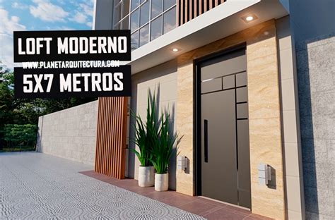 Plano De Loft Moderno X Metros Planeta Arquitectura