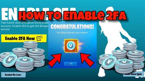 How To Enable Fa In Fortnite Free V Bucks Youtube