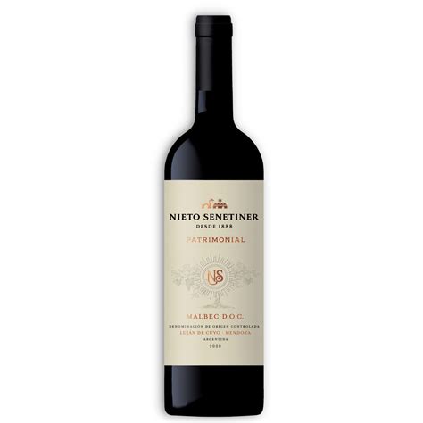 Vino Nieto Patrimonial Malbec D O C Ml C Estuche Caja X U Borrachines