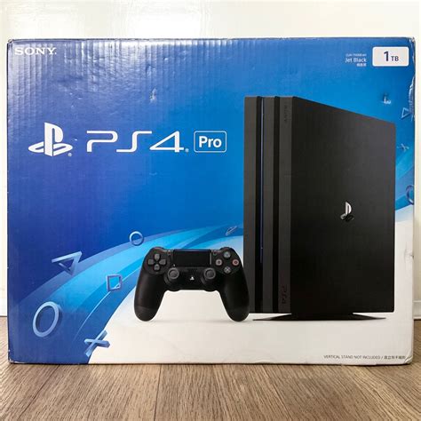 Sony PlayStation 4 Pro Console 1TB Jet Black Video Gaming Video