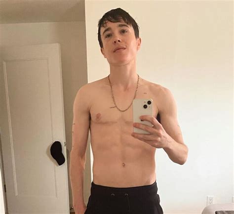 Elliot Page Shares A Shirtless Photo On Instagram To Celebrate The Joy