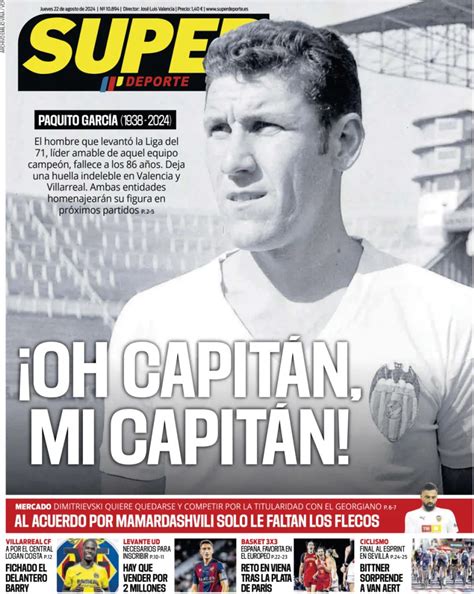 Capa Jornal Superdeporte Agosto Capasjornais Pt