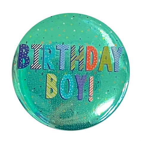 Multi Coloured Birthday Boy Badge Express Party Supplies