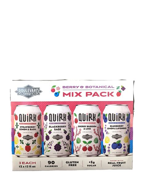 Boulevard Quirk Berry Seltzer Variety 12 Pack Cans