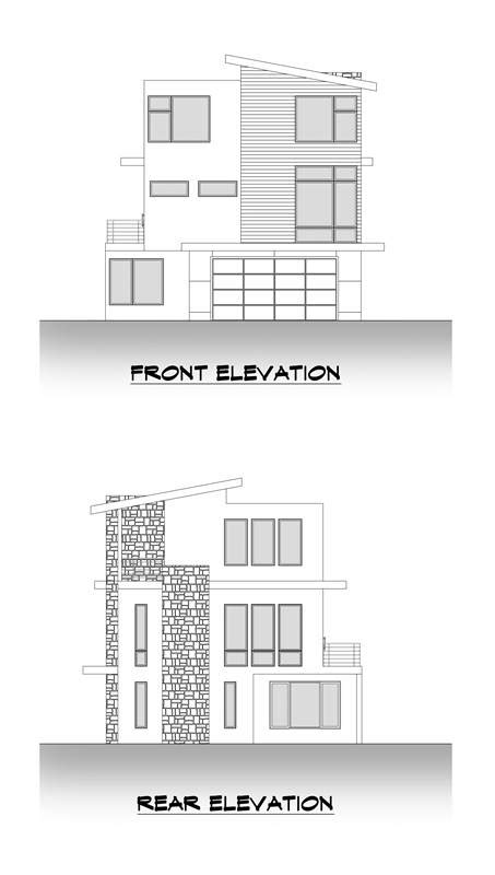 Luxury 3 Story Narrow Lot Modern Style House Plan 9995 Plan 9995