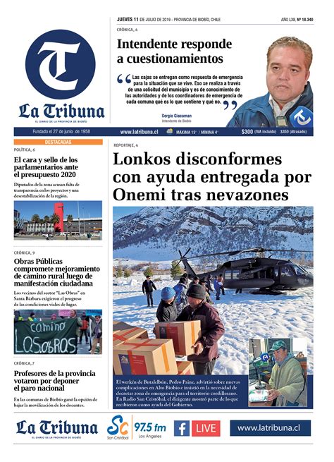 Edición Impresa Del 11 07 2019 Diario La Tribuna