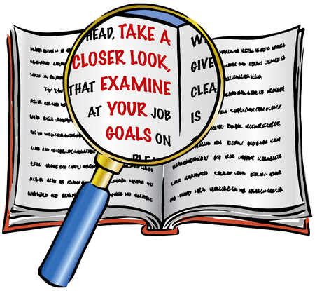 Stock Illustration Magnifying Glass On Book