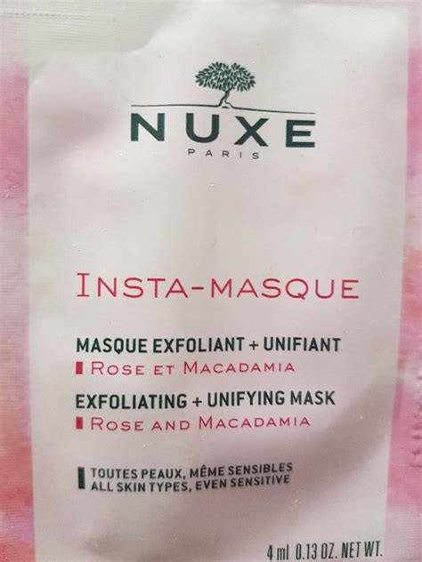 Nuxe Insta Masque Masque Exfoliant Unifiant Rose Et Macadamia