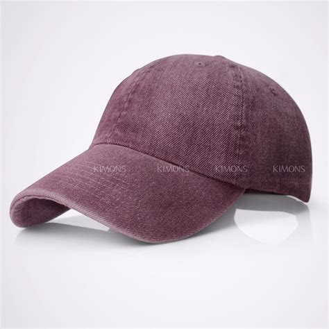 Dyed Washed Cotton New Plain Polo Style Baseball Ball Cap Hat Dad Two