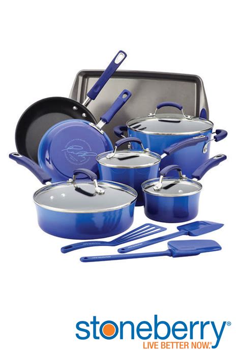 Rachael Ray 14-Pc. Cookware Set | Cookware set, Cookware, Rachael ray