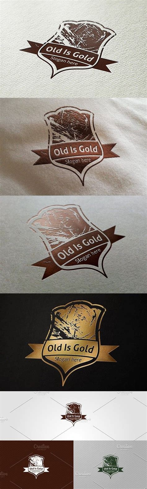 Old Is Glod Logo Logo Templates Stylish Logo Logo