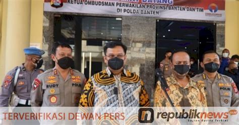 Polda Banten Raih Anugerah Predikat Zona Hijau Kepatuhan Pelayanan