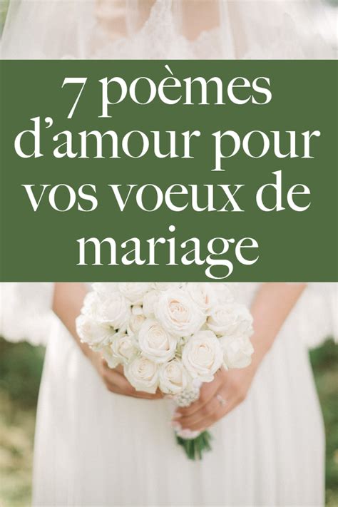 7 poèmes d amour pour vos vœux de mariage Voeux mariage Discours