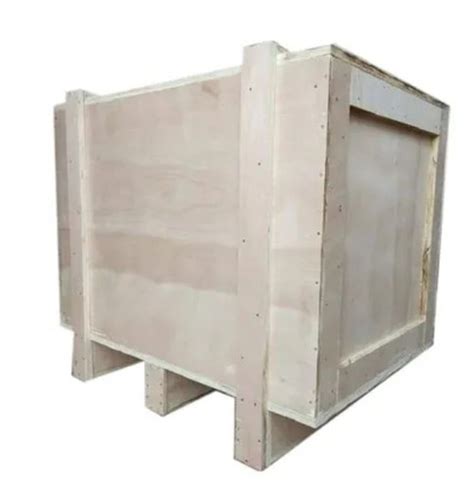 Solid Plain Spacious Industrial Plywood Material Wooden Box For