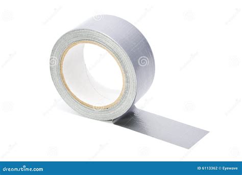 Adhesive Tape Isolated On White Stock Photo - Image of tape, textile ...