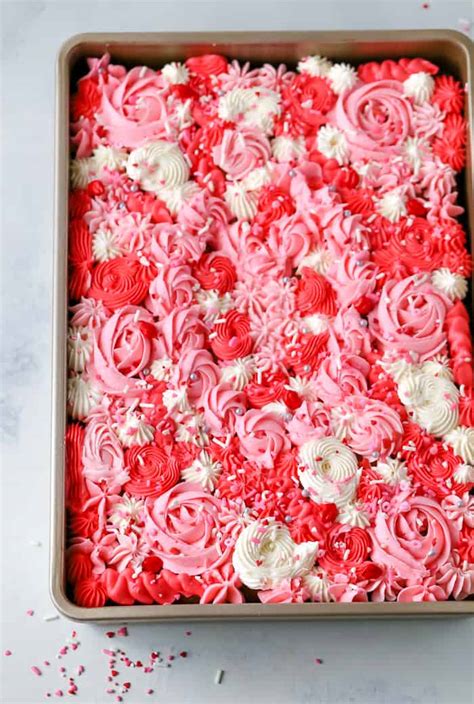 How To Decorate A Sheet Cake Valentine S Day Example