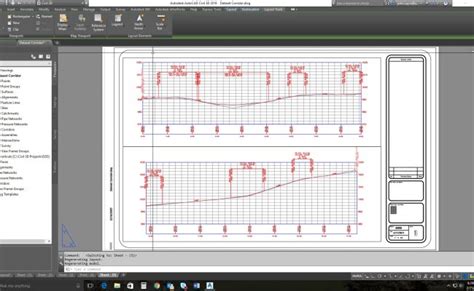 How To Create Plan And Profile In Autocad Auto Draw Profile Print Sheet