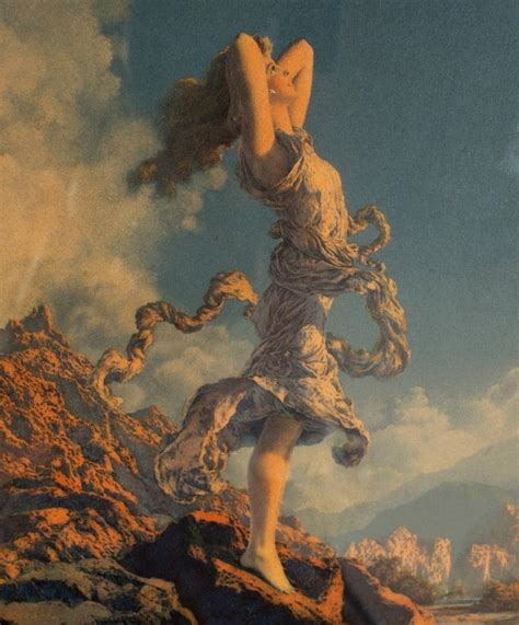 Original Maxfield Parrish Print Ecstasy From 1930 Edison Calendar Top Authentic 1831766141