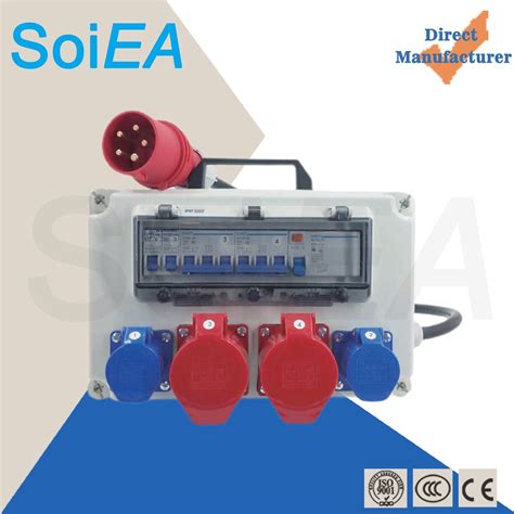 Industrial Distribution Box Mobile Portable Socket Box Waterproof