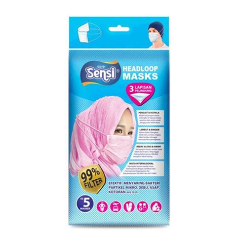 Jual Sensi 3ply Headloop Mask 5s HBHoz