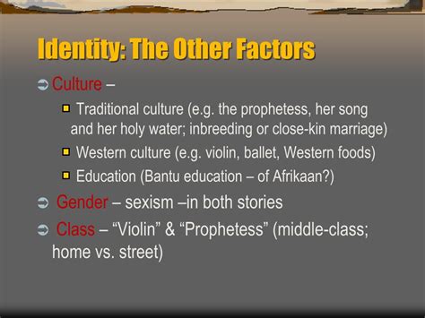 Ppt South Africa Cultural And Gender Identities Under The Influence