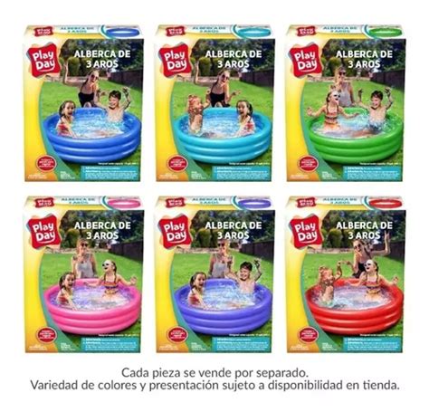 Alberca Inflable Aros Cm X Cm Pieza Play Day Meses Sin