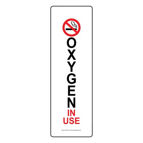 Oxygen In Use Sign Printable