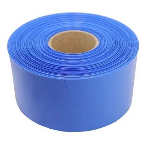 Blue Plain PVC Heat Shrinking Sleeve For Packaging Packaging Type