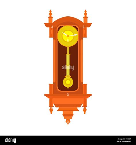 Ancient Pendulum Clock Clocks Stock Vector Images Alamy