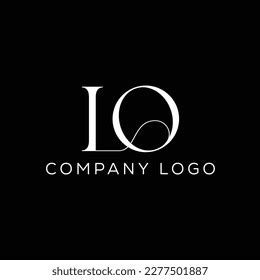 Initial Letter Lo Logo Design Monogram Stock Vector (Royalty Free ...