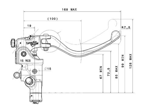 A Maitre Cylindre De Frein Radial Brembo Racing Rcs Levier